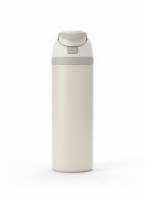 FreeSip Insulated Stainless Steel Water Bottle with Straw- 24oz