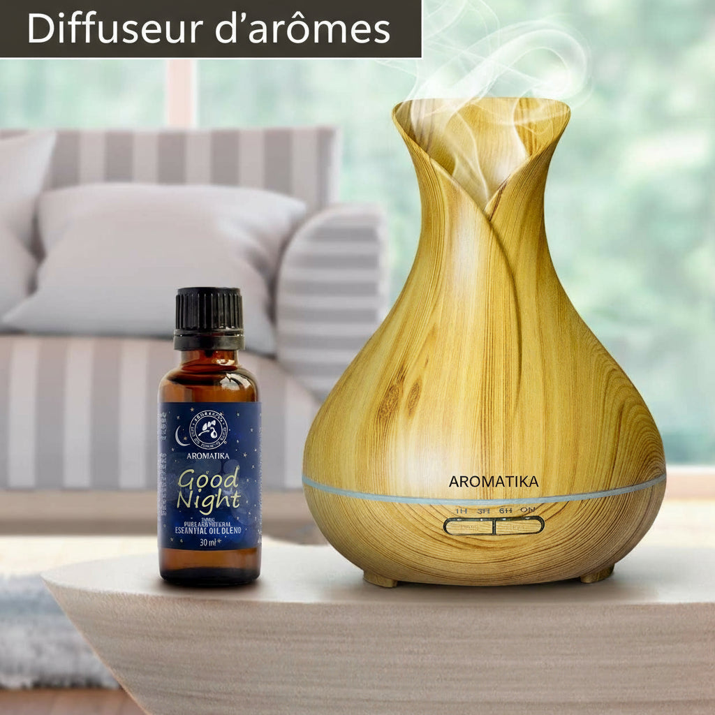 BONNE NUIT 30Ml - Mélange De Arômes Avec Pur Et Naturel Huile Essentielle De Lavande Et Huile De Sauge Pour Un Rêve Doux - Aromalamp - Aromathérapie - Essentials Oils Blend for Good Night