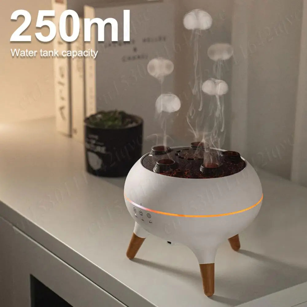 Aromatherapy Jellyfish Humidifier with Remote – Essential Oil Diffuser & Colorful LED Night Light for Home, Bedroom & Office