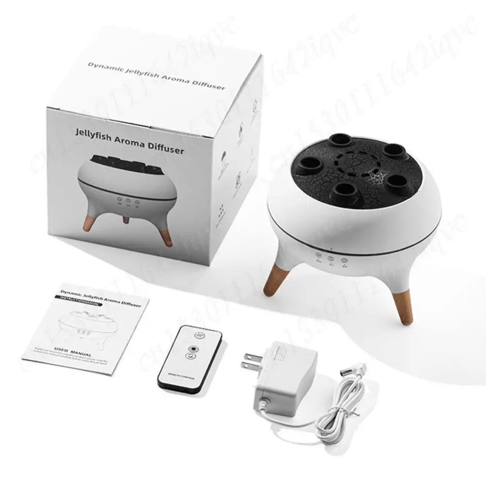 Aromatherapy Jellyfish Humidifier with Remote – Essential Oil Diffuser & Colorful LED Night Light for Home, Bedroom & Office