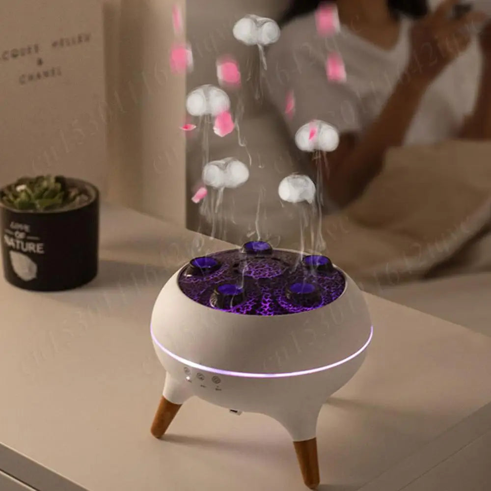 Aromatherapy Jellyfish Humidifier with Remote – Essential Oil Diffuser & Colorful LED Night Light for Home, Bedroom & Office
