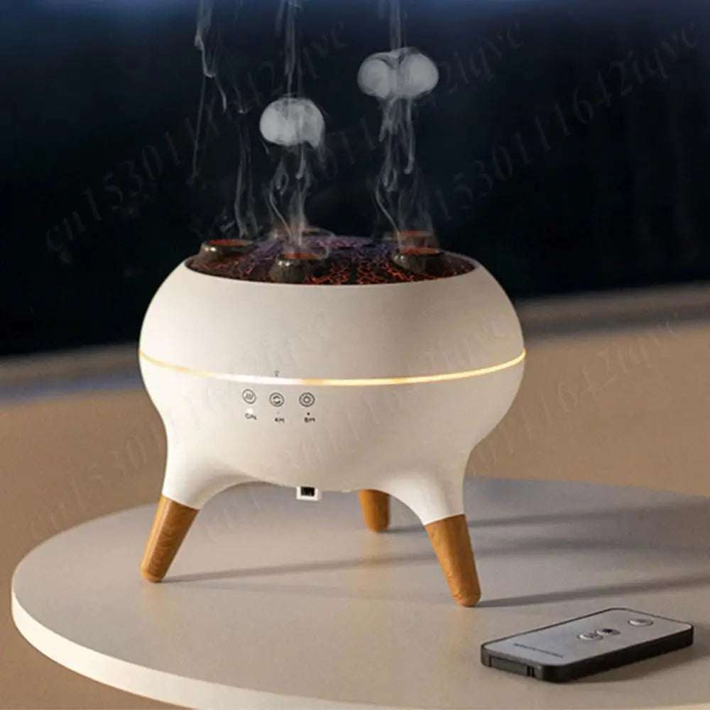 Aromatherapy Jellyfish Humidifier with Remote – Essential Oil Diffuser & Colorful LED Night Light for Home, Bedroom & Office