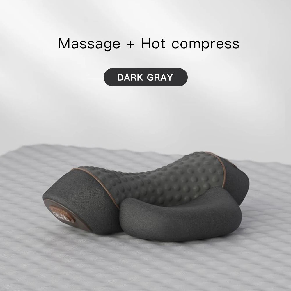 3-in-1 Neck Massager Pillow – Orthopedic Cervical Traction & Hot Compress for Neck Pain Relief