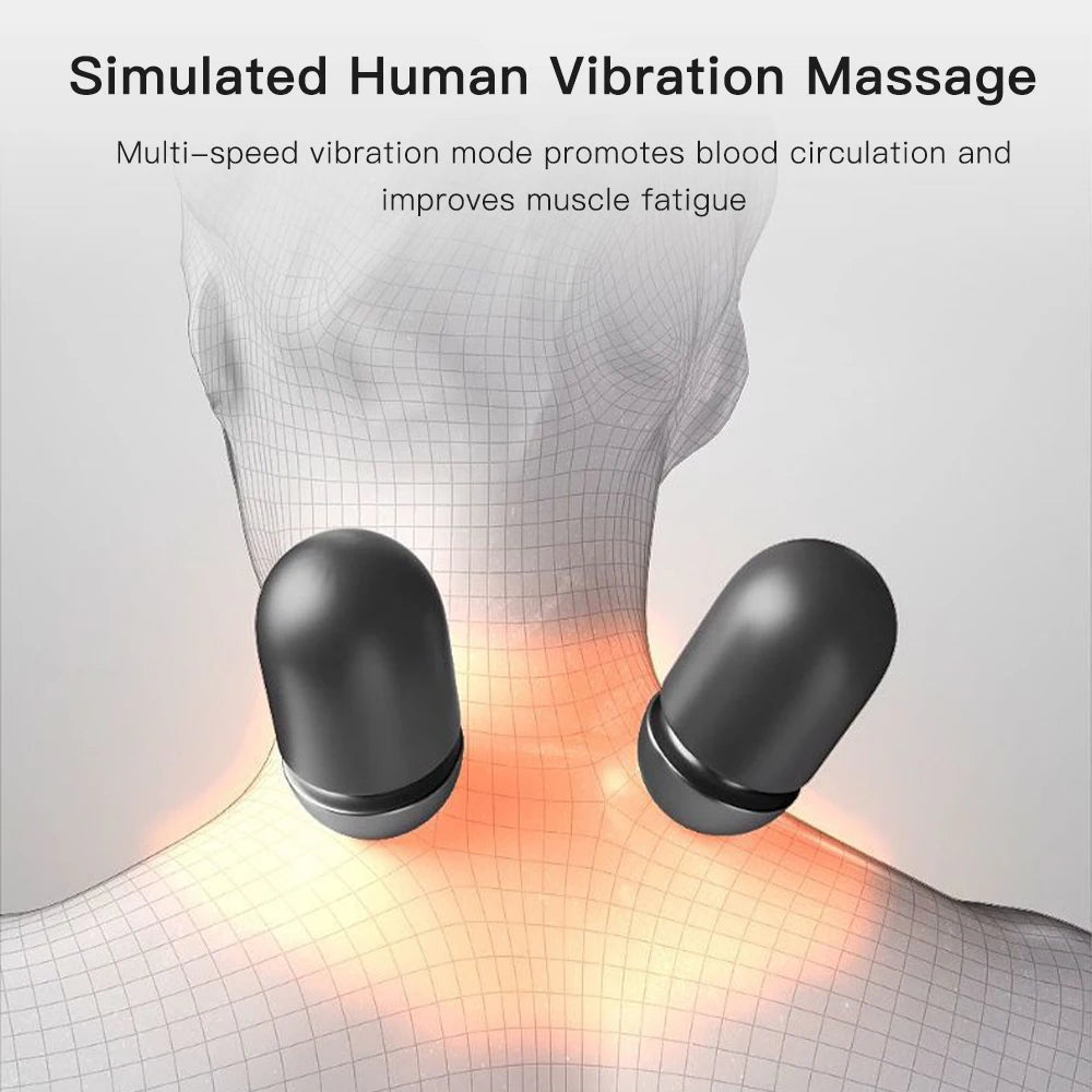 3-in-1 Neck Massager Pillow – Orthopedic Cervical Traction & Hot Compress for Neck Pain Relief