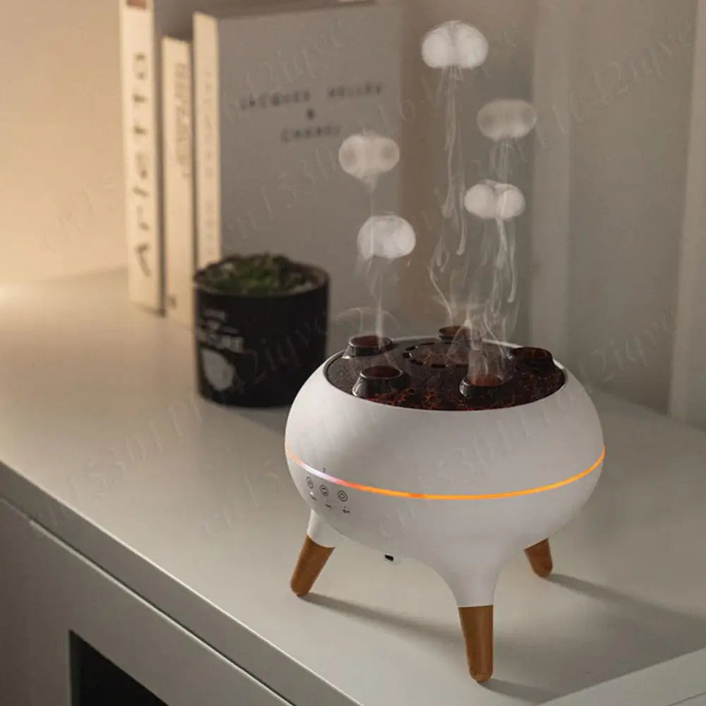 Aromatherapy Jellyfish Humidifier with Remote – Essential Oil Diffuser & Colorful LED Night Light for Home, Bedroom & Office