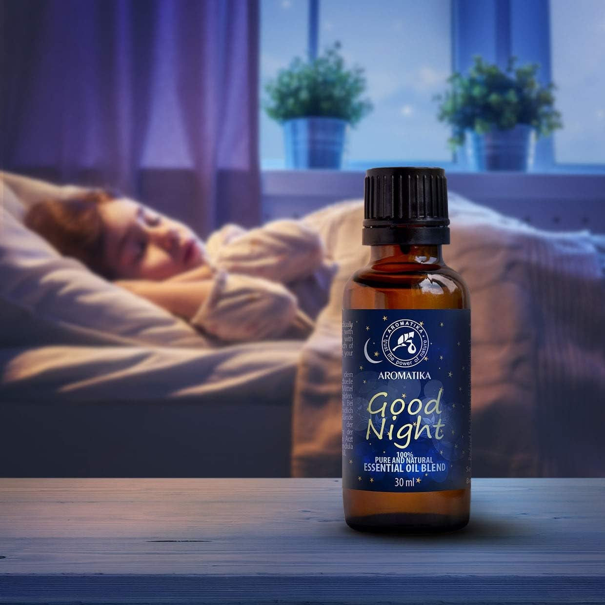 BONNE NUIT 30Ml - Mélange De Arômes Avec Pur Et Naturel Huile Essentielle De Lavande Et Huile De Sauge Pour Un Rêve Doux - Aromalamp - Aromathérapie - Essentials Oils Blend for Good Night