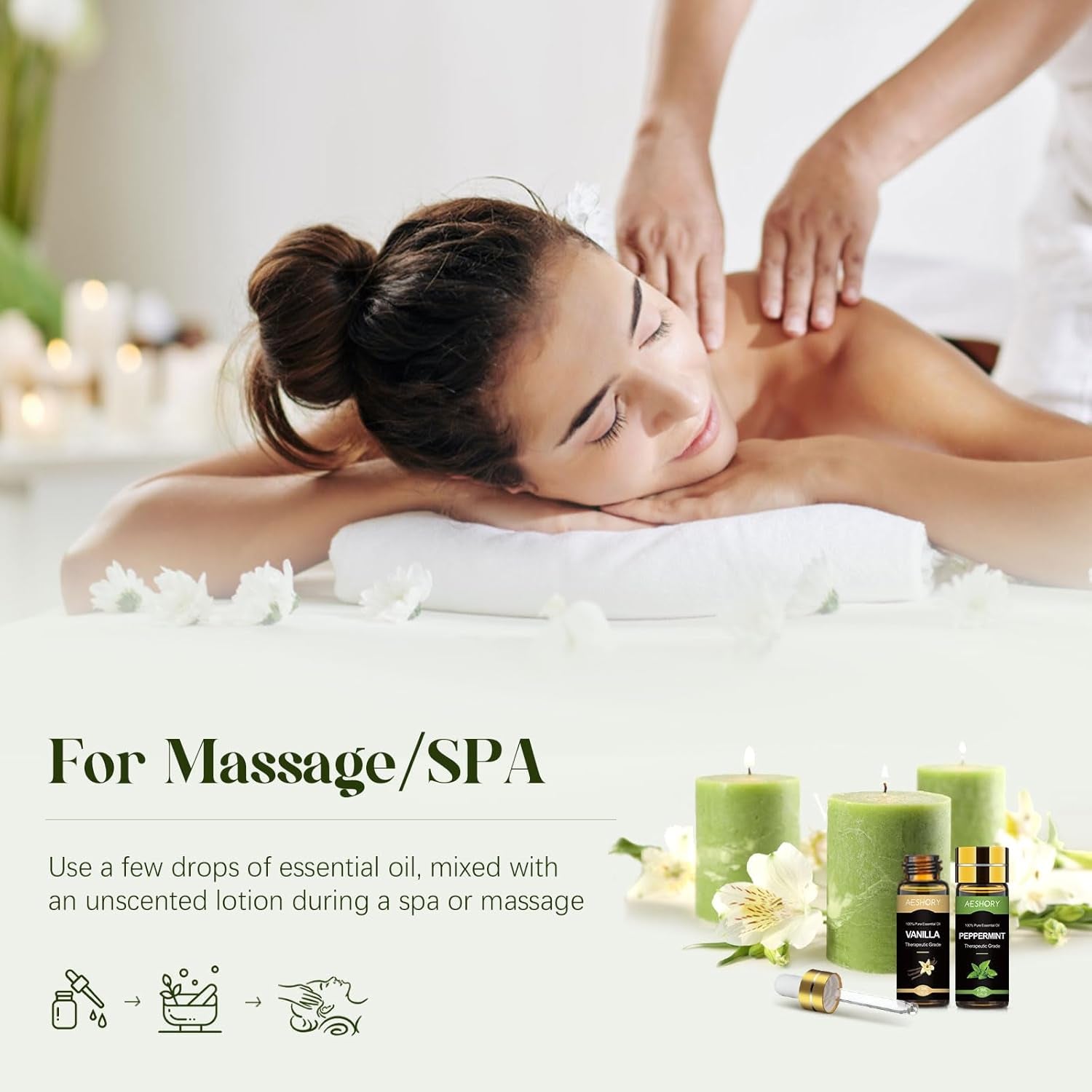 Kit Huiles Essentielles 20 X 5ML, Huiles Essentielles Aromathérapie 100% Pures & Naturelle Pour Diffuseurs, SPA, Massage, Bain, Idéal Coffret Cadeau - Lavande, Jasmin, Eucalyptus, Romarin