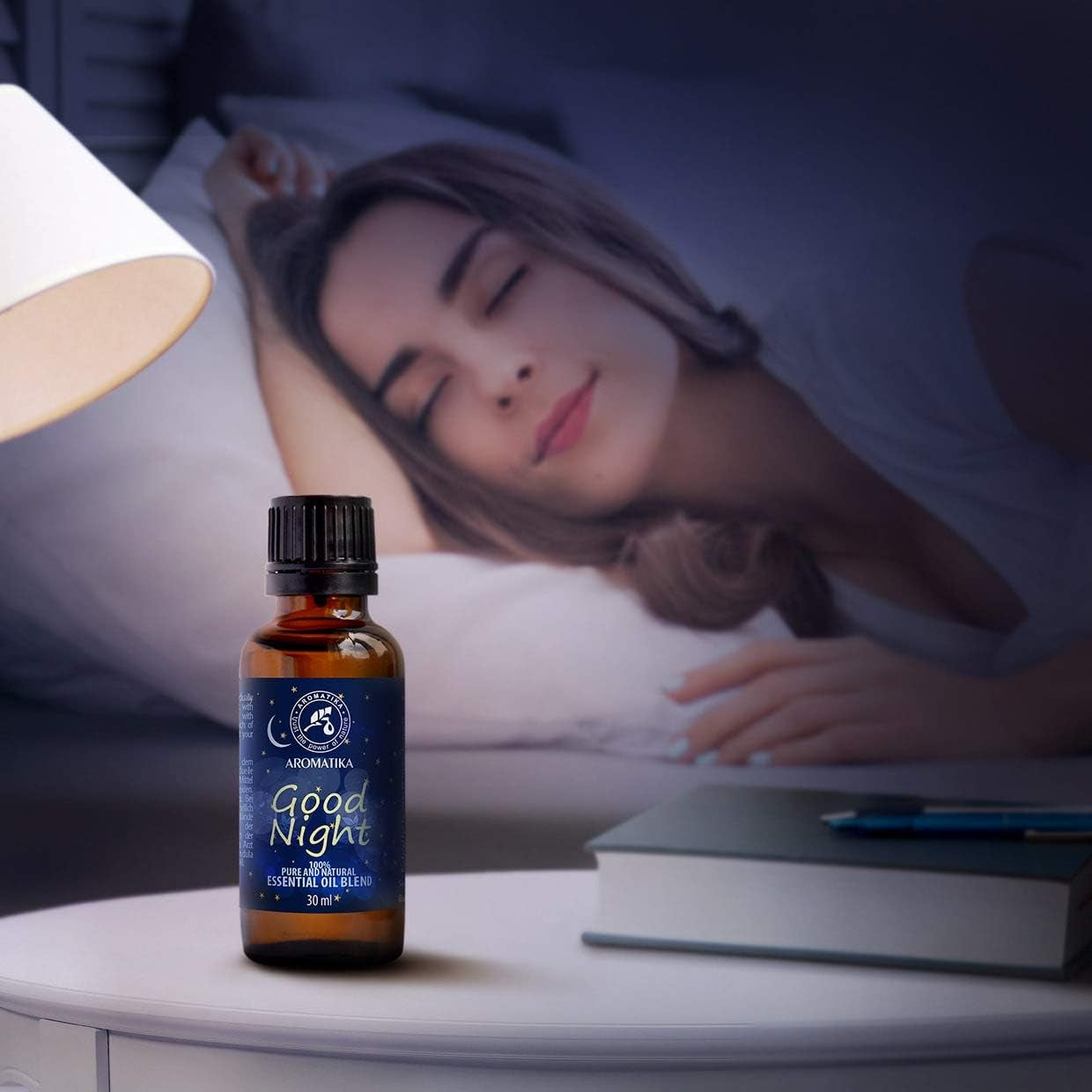 BONNE NUIT 30Ml - Mélange De Arômes Avec Pur Et Naturel Huile Essentielle De Lavande Et Huile De Sauge Pour Un Rêve Doux - Aromalamp - Aromathérapie - Essentials Oils Blend for Good Night